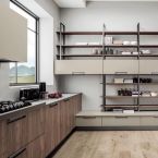 ar cucina Primavera legno con penisola e sgabelli offerta Sicilia Messina Catania 16